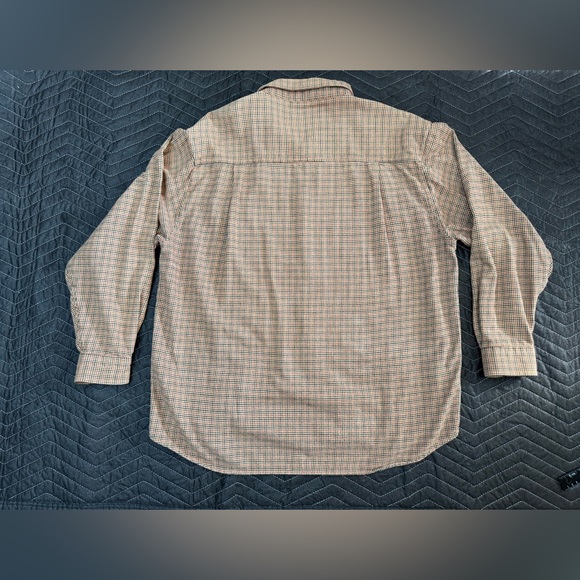 Clearwater Outfitters XL Plaid Brown Button Down Shirt, Hunting Padded Shoulder - Picture 3 of 9